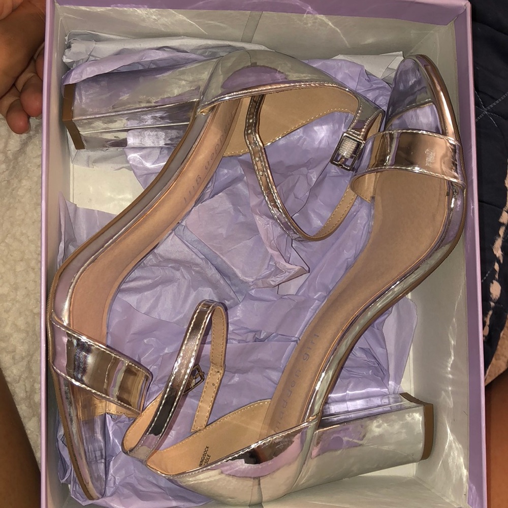 Silver heels